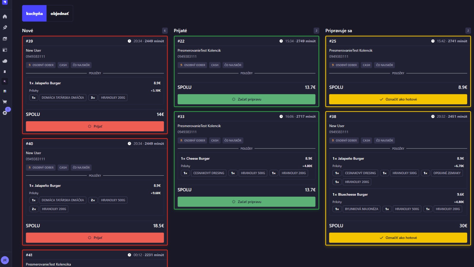 Papinito online ordering system